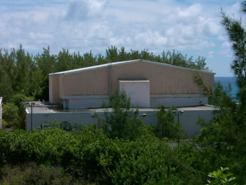 BDA- Close up of T-building from Tudor Hill Facility