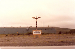 Adak Totem Pole and T Bldg 1976
