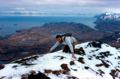 Adak, Climbing Mt. Reed, OT Michael Hein - May 1974  Photo provided by Michael Hein