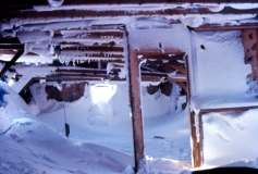 Adak, Road to Finger Bay, WWII building (and you thought your barracks were cold?) - Feb. 1974  Photo by Michael Hein