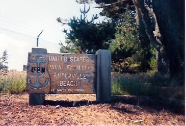 NAVFAC Centerville Beach entrance sign taken Jul 1995