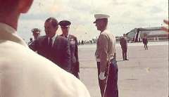 Midway, Nixon/Thieu Summit, President Nixon arrival