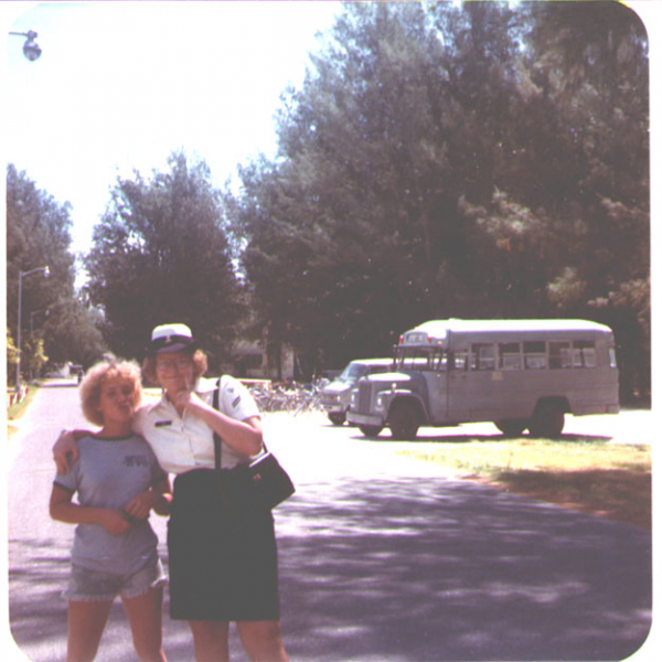 NavFac bus, downtown Midway Island;  July 76