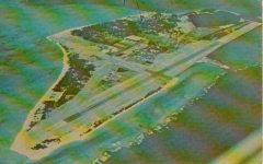 Midway Island Aerial Shot Near NAVFAC