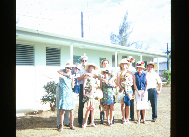 NavFac Eleuthera !966-69 Going to Nassau R&R: Dell Labs Ireisf O'keefe; Western Electric Frank Marks; Operations Officer Vince Zegowitz; Comm Officer Kevin Connely; Electronics Officer John Catron; &