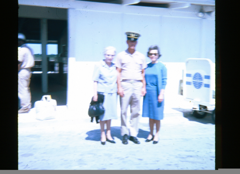 NavFav Eleuthera 1966-69 Rock Sound Airport-CWO Catron, Mom Hazel Walker, Aunt Gladys Hopper