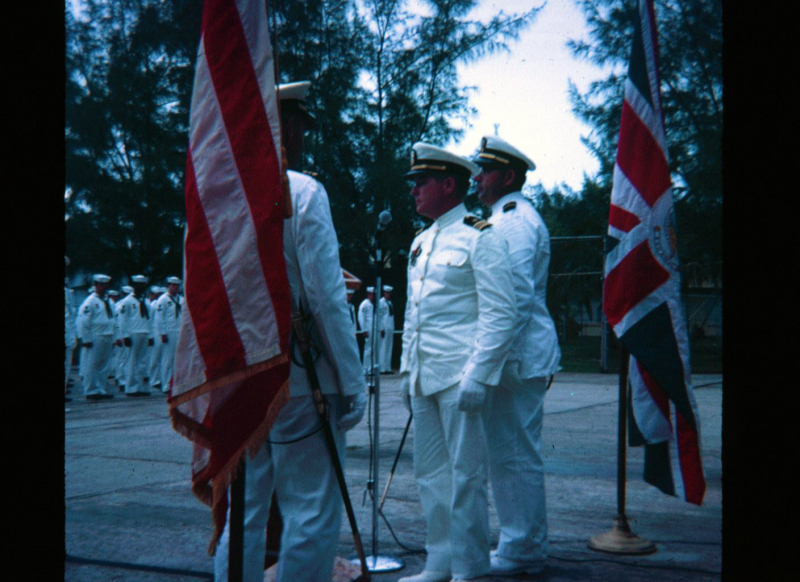 NavFac Eleuthera 1966-69 - Change of Command