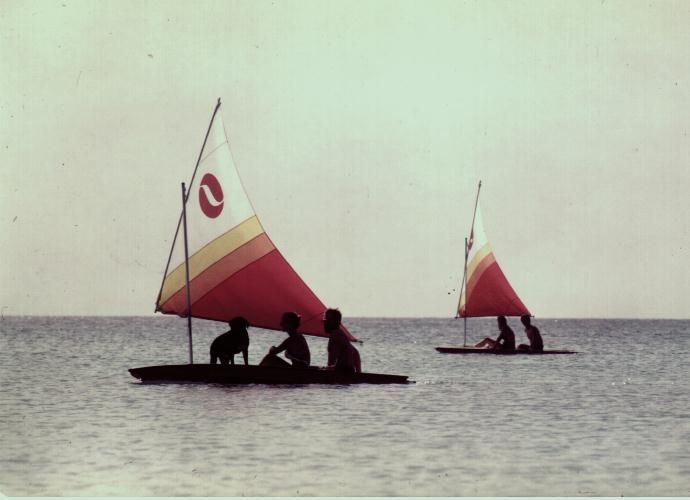 Sailing Off Receivers Beach