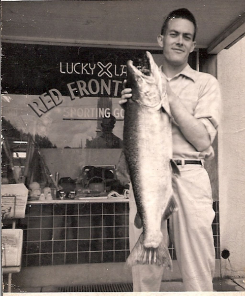 John Byron Salmon Fishing From The Eel