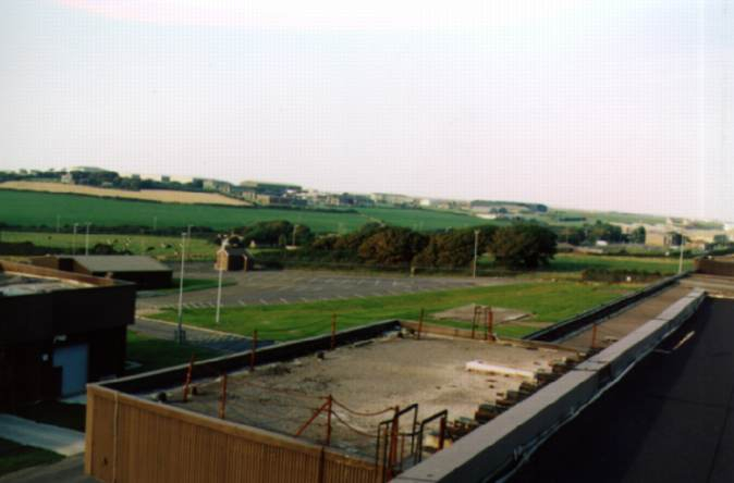 2002: From the roof, overlooking the base parking