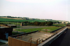 2002: From the roof, overlooking the base parking