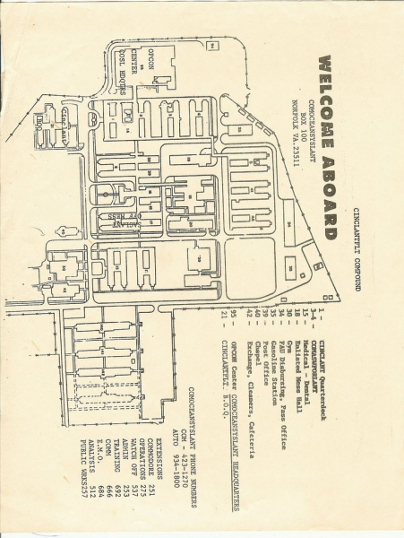CINCLANTFLT Compound Welcome Aboard - Circa 1970