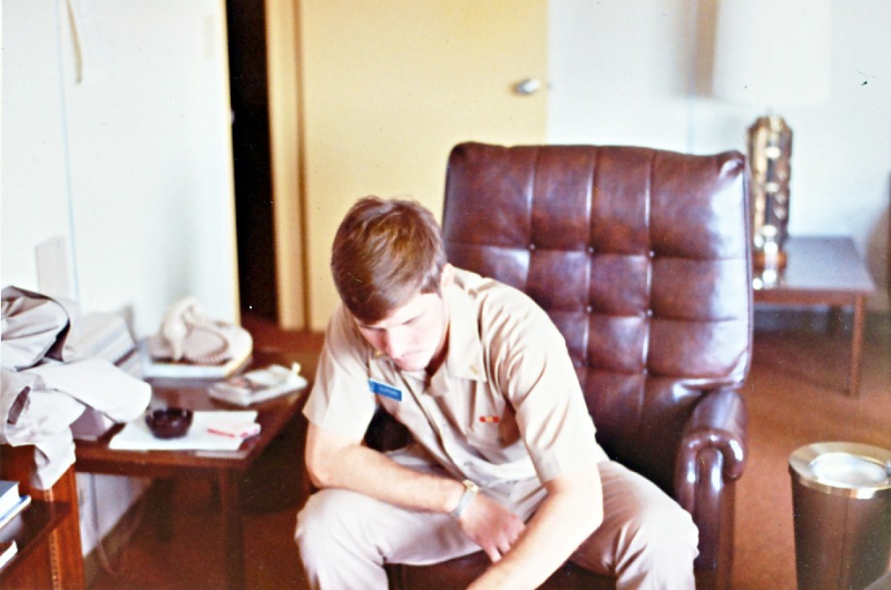 1973 NavFac SNI - Ens Bob Clifford in BOQ