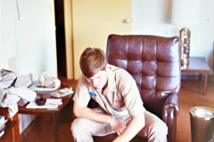 1973 NavFac SNI - Ens Bob Clifford in BOQ