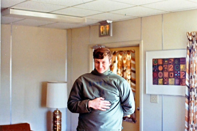 1973 NavFac SNI - Ens Rick Kaiser in BOQ