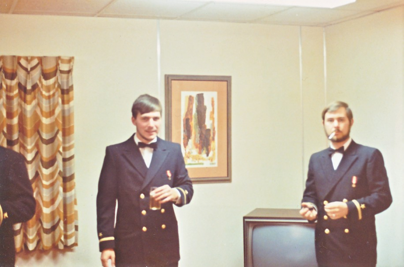 1973 NavFac SNI - Ens Bob Clifford in BOQ