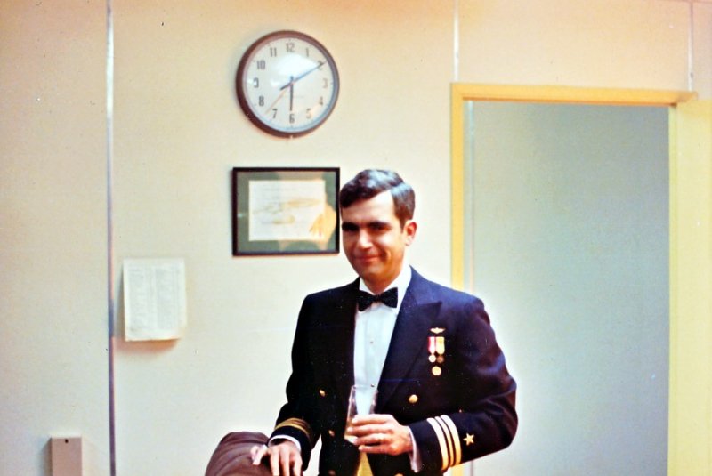1973 NavFac SNI - Lcdr Bob Ditchy in BOQ (CO)