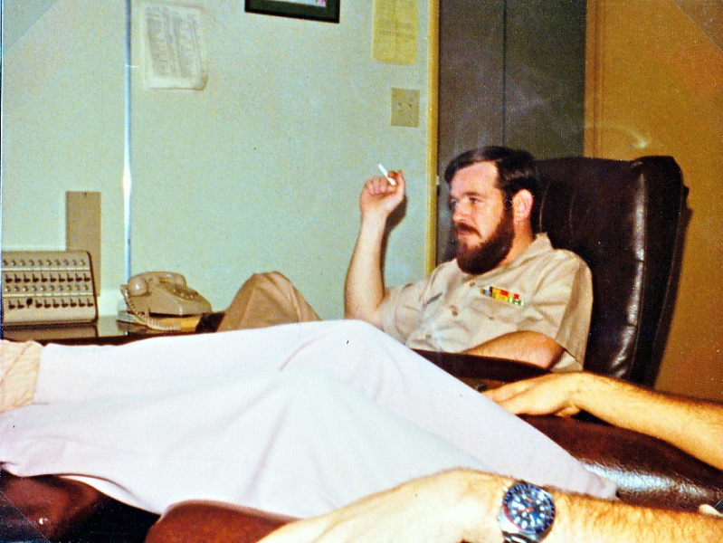 1973 NavFac SNI - Lt Paul Fitzgibbons in BOQ 2