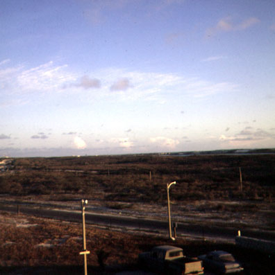 Looking south from main gate 1968-69