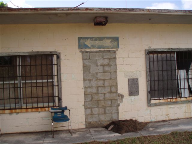 NEX---only visible sign of previous USN occupancy Dec2006