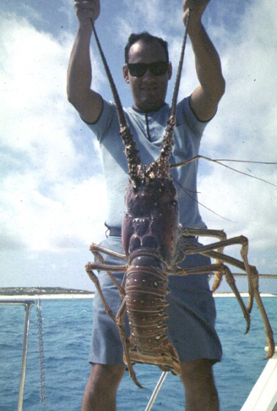 24 pound(?) lobster taken by Jack Peeples.