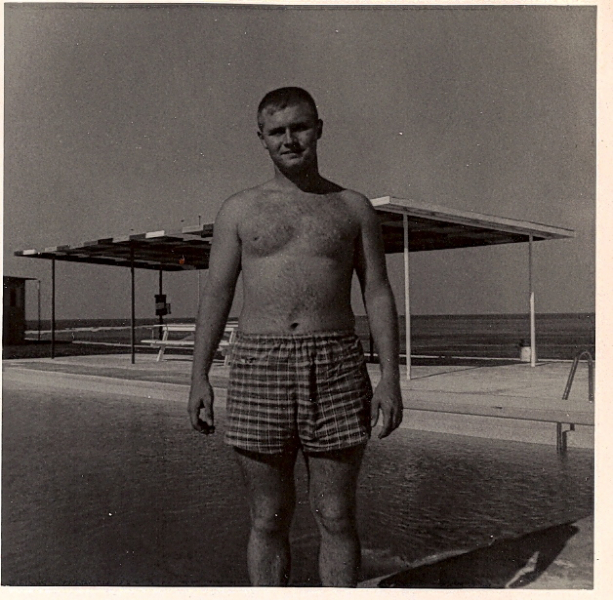 Don Mc Cormick at Swimming Pool Dec 1960