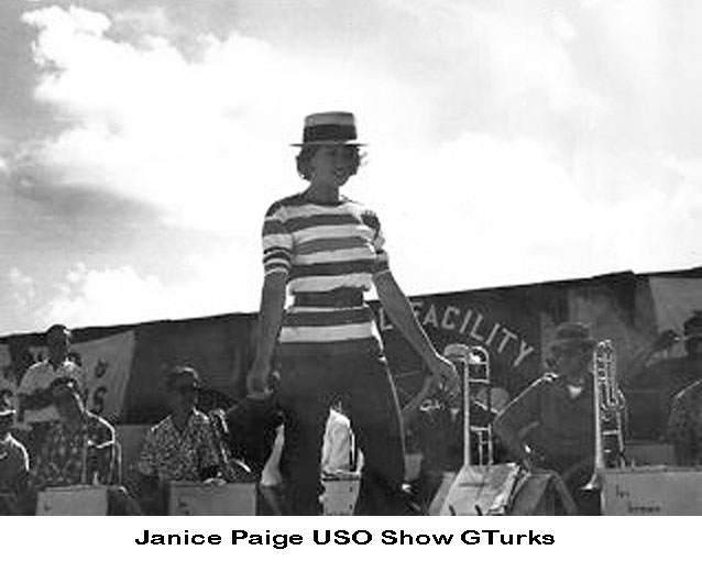 Janice Paige USO Show Christmas 1960  Grand Turks