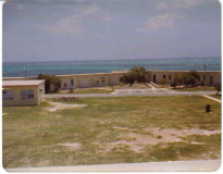 Grand Turk - View from atop barracks looking East at BOQ
