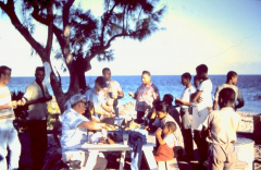 Retirement Party for Brumblow ET1 at the South End of Grand Turk - 1961