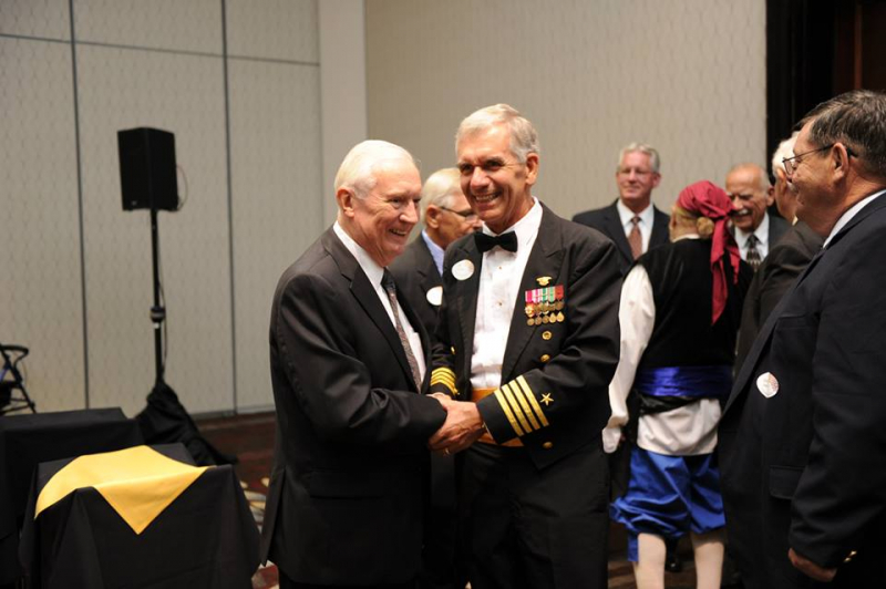 CWO4 Dick Rentner, USN (Ret) and CAPT Jim Donovan, USN (Ret)