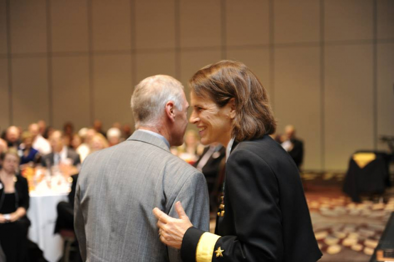 CAPT Stee Conn, USN (Ret) and RDML Gretchen Specht Herbert, USN (Ret)