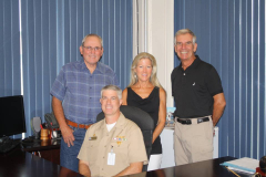 NOPF Dam Neck CO's - CDR Larry Wilcher, CAPT Eola Scott, CAPT Jim Donovan and CDR Jake Jacoby the current Commanding Ofiicer.