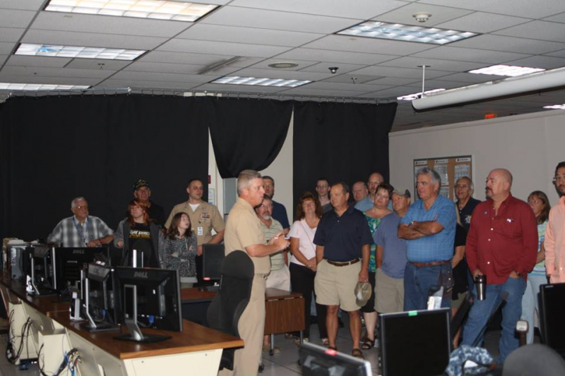 LCDR Steve Rose NOPF Dam Neck OPSO gives tour