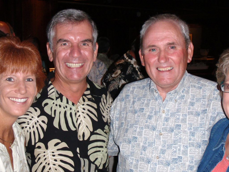 Jim and Kathy Donovan; Larry and Susan Wilcher