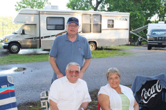 Mike Weir, Ed Smock, and Meredith McNulty (widow of CWO4 Ed McNulty, USN) - 2011