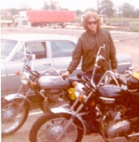 1972 and my 650BSA somewhere in Tulsa