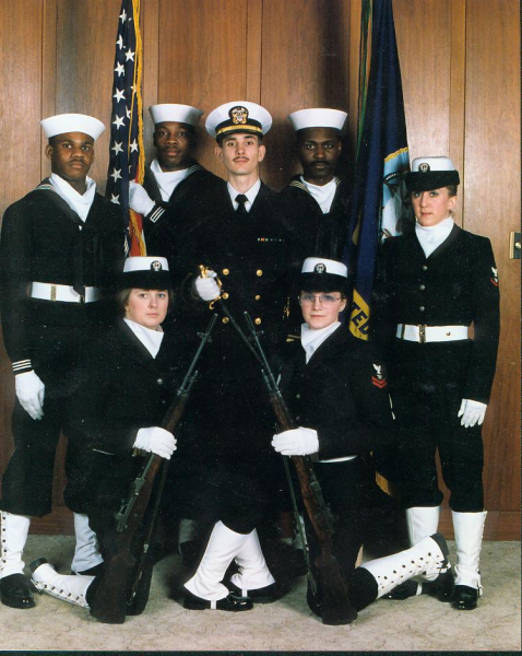 Navy Ball color Guard 1987