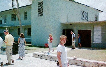 Entrance to the NAVFAC San Sal Barracks, 2001