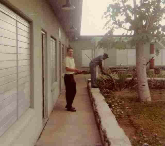 Ens. Romanowski and Bernie at the Fac Exchange store