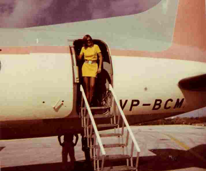 BahamaMomma, 1969. Referring to the plane, of course!  Alternative transport from San Sal.