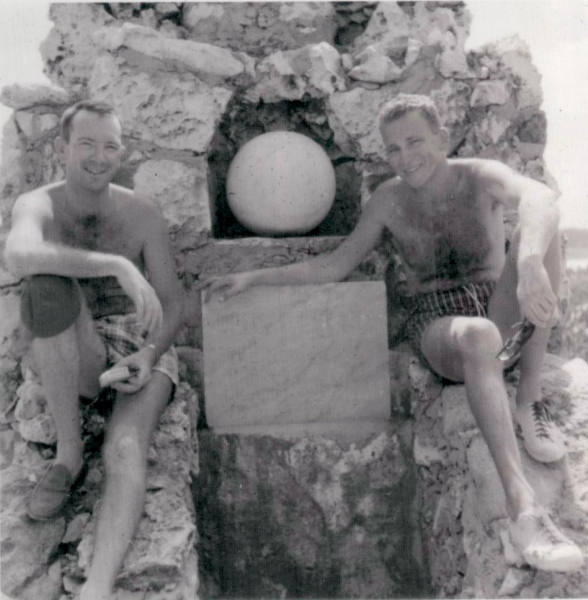 At the Columbus Monument SanSal 1955