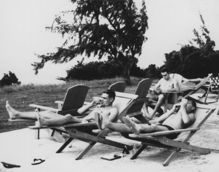 NAVFAC Barbados '60-'62: Catchin some rays '62