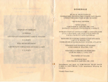 Cape Hatteras 1973 Change of command