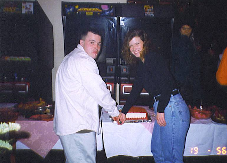 Cutting our Cake at the Rugby Club
