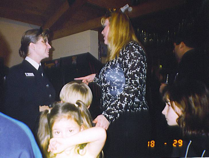 Me, my babies and Shannon celebrate my reenlistment