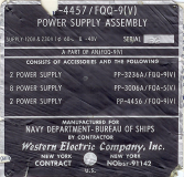 a real AN/FQQ-9 Metal Label from NAVFAC Kef 1993