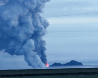 Iceland Volcano, 1973