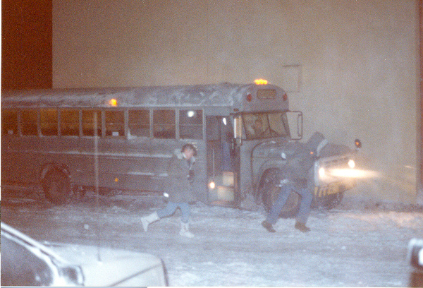 NAVFAC Bus circa 1987 after an eve watch