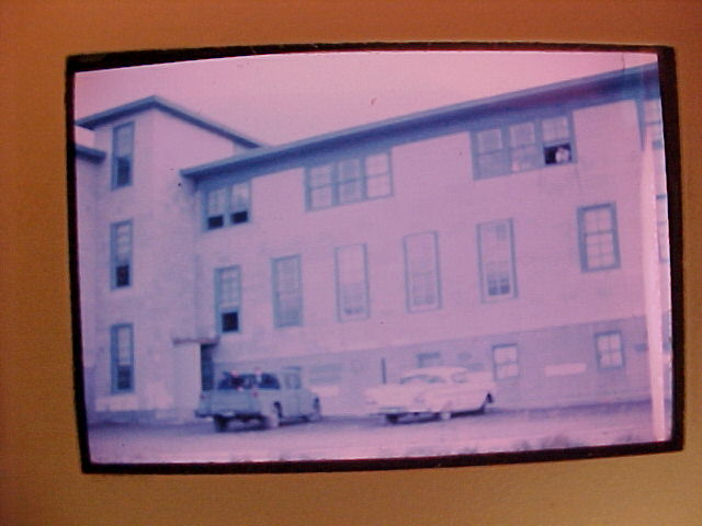 The rear of the NavFac Keflavik barracks '64