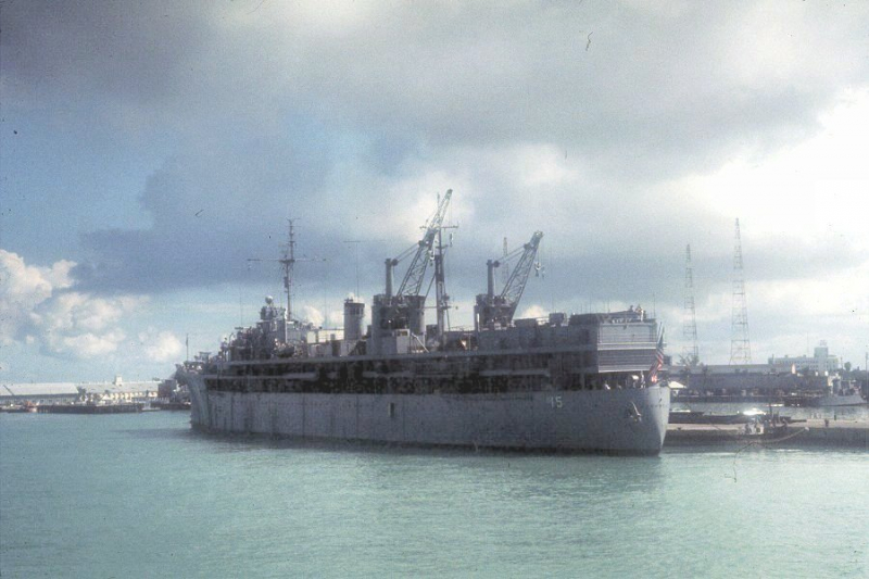 U.S.S. Bushnell  AR 15   Sub Tender at Key West in 1966